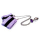 Наручники з металевою анальною пробкою Art of Sex Handcuffs with Metal Anal Plug size M Purple-1