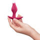 Анальна пробка Fun Factory BOOTIE FEM Raspberry, у вигляді бутона, діаметр 2,9 см, тонкий обмежувач-4