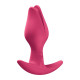 Анальна пробка Fun Factory BOOTIE FEM Raspberry, у вигляді бутона, діаметр 2,9 см, тонкий обмежувач-1