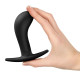 Анальна пробка Fun Factory BOOTIE L Black, діаметр 3,8 см, тонкий обмежувач-4