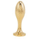 Металева анальна пробка Кролячий хвост LOCKINK SEVANDA White Bunny-Tail Anal Pear-shape Plug-2
