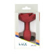 Силіконова анальна пробка Lux Active с розой - Red Rose Silicone Anal Plug-4