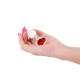 Скляна анальна пробка NS Novelties Crystal - Desires - Red Heart - Small-1