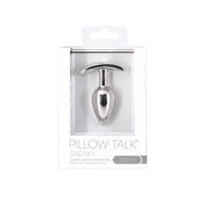 Анальна пробка Pillow Talk Sneaky Luxurious Stainless Steel Anal Plug S