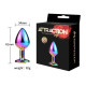 Металева анальна пробка MAI Attraction Toys №73 Rainbow-3