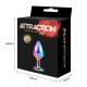Металева анальна пробка MAI Attraction Toys №73 Rainbow-6