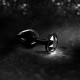 Металева анальна пробка із прикрасою у вигляді кристалу Dorcel - Diamond Plug BLACK M-7