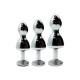 Анальна пробка Wooomy Lollypop Double Ball Metal Plug M-3