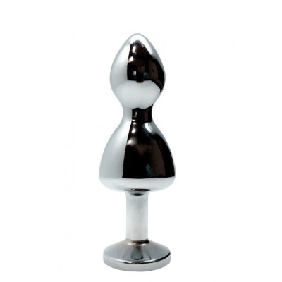 Анальна пробка Wooomy Lollypop Double Ball Metal Plug M