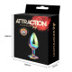 Металева анальна пробка MAI Attraction Toys №74 Rainbow-6
