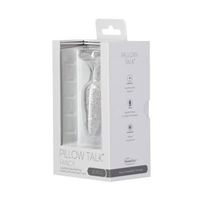 Скляна анальна пробка Pillow Talk – Fancy - Luxurious Glass Anal Plug M