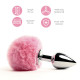 Анальна пробка FeelzToys - Bunny Tails Butt Plug Pink-1