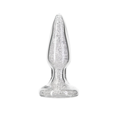 Скляна анальна пробка Pillow Talk – Fancy - Luxurious Glass Anal Plug M