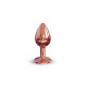 Металева анальна пробка із прикрасою у вигляді кристалу Dorcel - Diamond Plug S-1