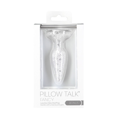 Скляна анальна пробка Pillow Talk – Fancy - Luxurious Glass Anal Plug M