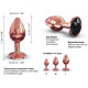 Металева анальна пробка із прикрасою у вигляді кристалу Dorcel - Diamond Plug S-2