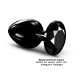Металева анальна пробка із прикрасою у вигляді кристалу Dorcel - Diamond Plug BLACK L-1