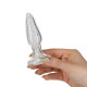 Скляна анальна пробка Pillow Talk – Fancy - Luxurious Glass Anal Plug M-7