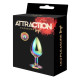 Металева анальна пробка MAI Attraction Toys №74 Rainbow-4