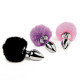 Анальна пробка FeelzToys - Bunny Tails Butt Plug Pink-3