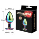 Металева анальна пробка MAI Attraction Toys №74 Rainbow-3