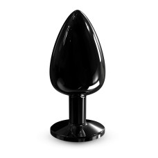 Металева анальна пробка із прикрасою у вигляді кристалу Dorcel - Diamond Plug BLACK L