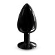 Металева анальна пробка із прикрасою у вигляді кристалу Dorcel - Diamond Plug BLACK L