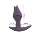 Анальна пробка Fun Factory BOOTIE FEM, фіолетова, у вигляді бутона, діаметр 2,9 см, тонкий обмежувач-1