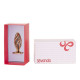 Анальна пробка LOCKINK SEVANDA Hollow Spiral Golden Metal Anal Plug - S size-2