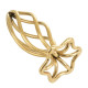 Анальна пробка LOCKINK SEVANDA Hollow Spiral Golden Metal Anal Plug - S size-4