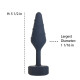 Анальна пробка Lux Active Twist Plug Small Blue-3