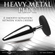 Анальна пробка Master Series Butt Slut Metal & Silicone Butt Plug - Silver-3