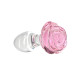 Скляна анальна пробка Pillow Talk – Rosy- Luxurious Glass Anal Plug L-1