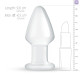 Скляна анальна пробка Gildo Glass Buttplug No. 25-2