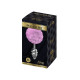 Металева анальна пробка Кролячий хвостик Alive Fluffy Twist Plug M Purple, діаметр 3,4 см-2
