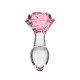 Скляна анальна пробка Pillow Talk – Rosy- Luxurious Glass Anal Plug L