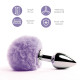 Анальна пробка FeelzToys - Bunny Tails Butt Plug Purple-1