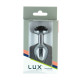 Металева анальна пробка Lux Active з трояндою - Rose Anal Plug - Black, віброкуля в подарунок-4