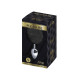 Металева анальна пробка Кролячий хвостик Alive Fluffy Plug S Black, діаметр 2,8 см-1