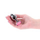 Анальна пробка NS Novelties Rear Assets - Silver - Medium - Pink Gem-1