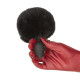 Анальна пробка з хвостом Punishment - Bunny Tail Silicone Anal Plug - Black-2