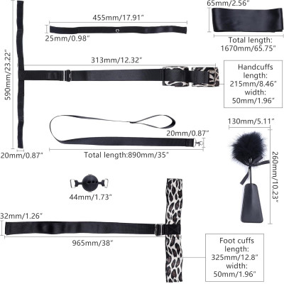 БДСМ-набір LOCKINK YEAHWOW Armbinder Restraint Set Black