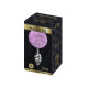 Металева анальна пробка Кролячий хвостик Alive Fluffy Twist Plug S Purple, діаметр 2,9 см-1