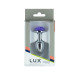 Металева анальна пробка Lux Active з трояндою - Rose Anal Plug - Purple, віброкуля в подарунок-4