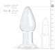 Скляна анальна пробка Gildo Glass Buttplug No. 24-2