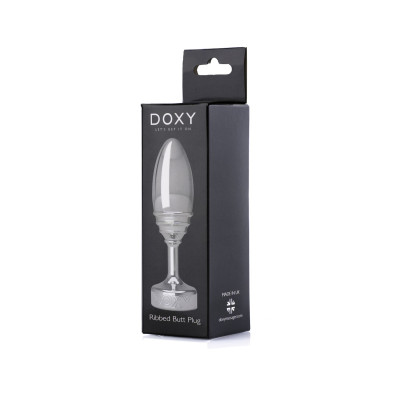 Анальна пробка DOXY Butt Plug RIBBED M