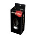 Анальна пробка з кристалом MAI Attraction Toys №49 Black, довжина 9,5 см, діаметр 4 см-2
