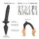 Анальна пробка з дилдо Strap-On-Me SWITCH PLUG-IN REALISTIC DILDO BLACK - L-1