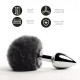 Анальна пробка FeelzToys - Bunny Tails Butt Plug Black-1