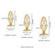 Анальна пробка LOCKINK SEVANDA Hollow Spiral Golden Metal Anal Plug - L size-7